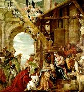 Paolo  Veronese adoration of the magi oil painting